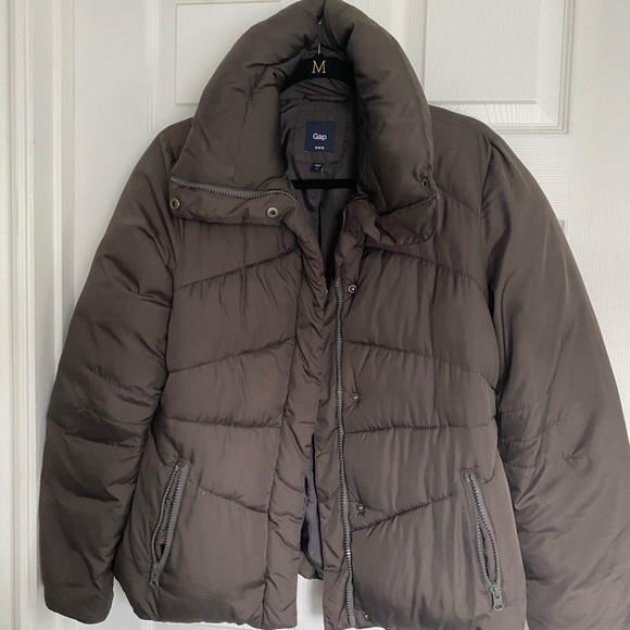 Gap brown puffer coat - Picture 2 of 8